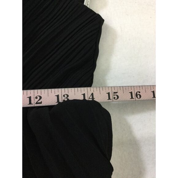 LULU'S SZ M Mesmerizing Essence Black Pleated Backless Tiered Maxi Dress NEW B26 - Picture 8 of 10